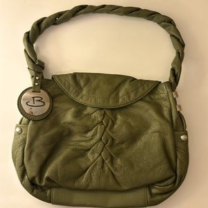 B Makowsky olive green purse